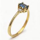 Anillo Lèa Zafiro Claro Yellow