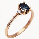 Anillo Léa Zafiro oscuro Pink