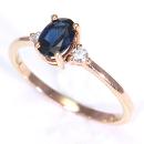 Anillo Léa Zafiro oscuro Pink