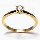 Sortija Holly Yellow Gold 0.14