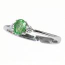 Anillo Lèa Esmeralda Oval 