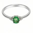 Anillo Lèa Esmeralda Oval 