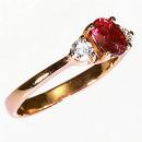 Anillo Lèa Rubí Rosa L